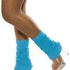 Smiffys Legwarmers, Neon Blue 1980's & 90's