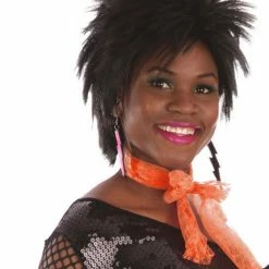 Bristol 80's Neon Scarf, Orange