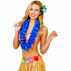 Wicked Petal Lei, Royal Blue Hawaiian