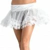 Leg Avenue Lace Trimmed Petticoat White