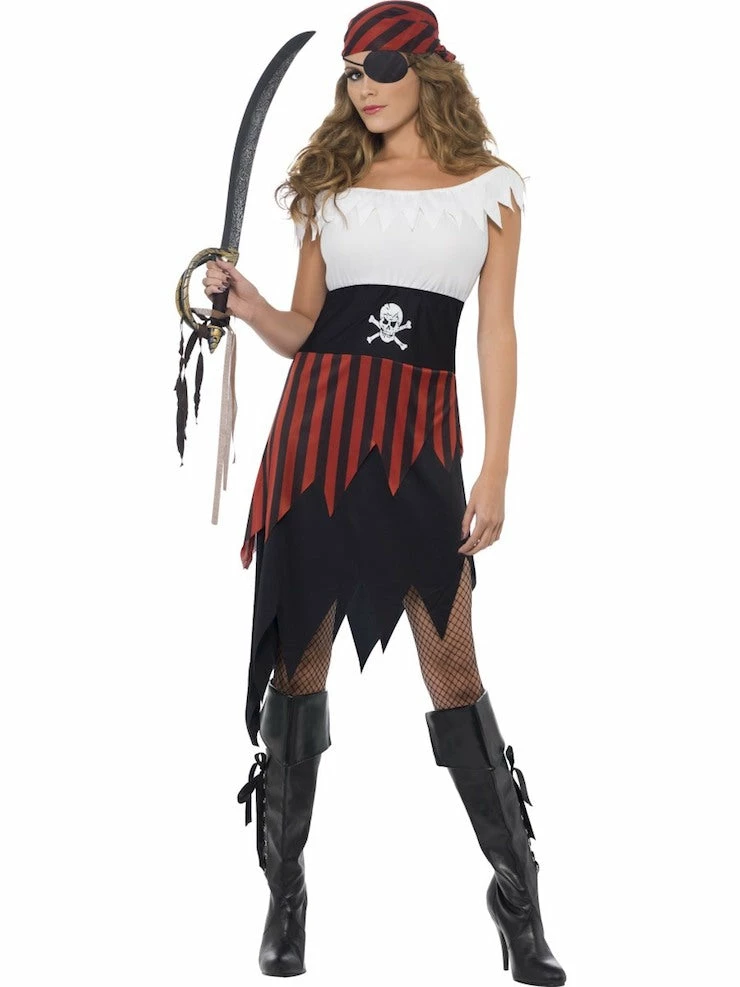 Smiffys Pirate Wench Costume Female Costumes 1 Smiffys Pirate Wench Costume Female Costumes