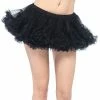Leg Avenue Tu Tu's Puffy Chiffon Mini Petticoat Black