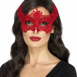 Smiffys Masquerade Filigree, Lace Devil Mask