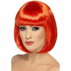 Smiffys Womens Partyrama Wig, Red