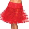 Leg Avenue Knee Length Petticoat, Red