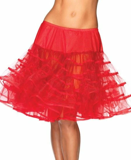 Leg Avenue Knee Length Petticoat, Red 1 Leg Avenue Knee Length Petticoat, Red