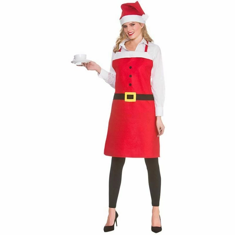 Wicked Santa, Apron N Hat Female Costumes 1 Wicked Santa, Apron N Hat Female Costumes