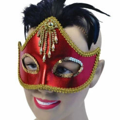 Bristol Red With Centre Feathers