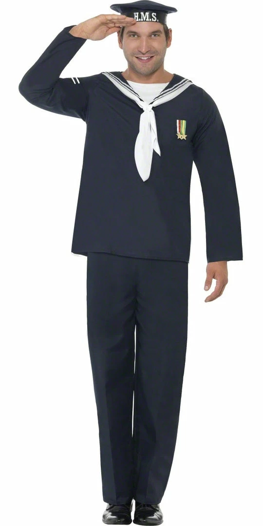 Smiffys Male Costumes 40's Naval Seaman 1 Smiffys Male Costumes 40's Naval Seaman