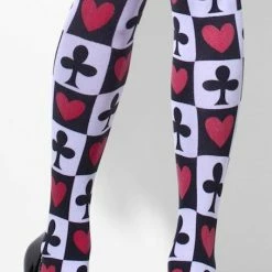 Smiffys Opaque Hold-Ups, Poker Hoisery