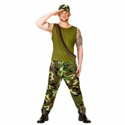 Wicked Male Costumes Army Guy