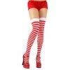 Wicked Thigh Highs, Striped, Red-White