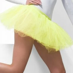 Smiffys Tutu Underskirt, Neon Yellow