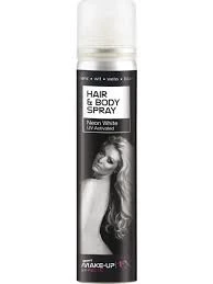Smiffys Hair-Body Spray, Silver Glitter