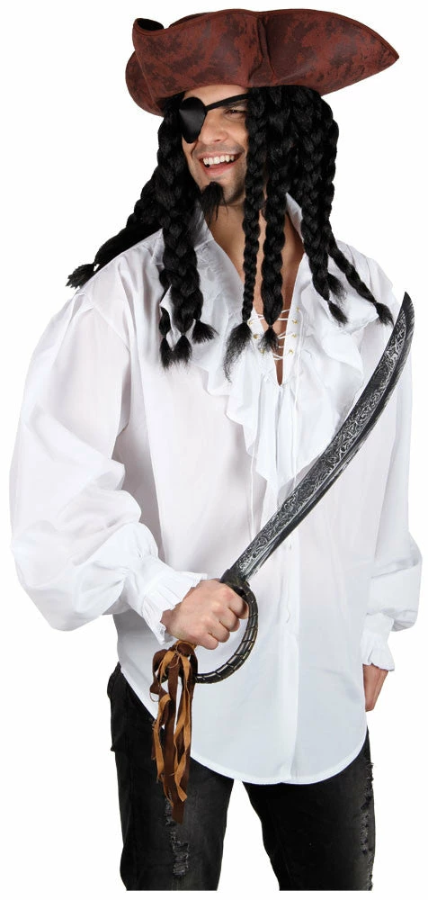 Wicked White Pirate Shirt 1 Wicked White Pirate Shirt