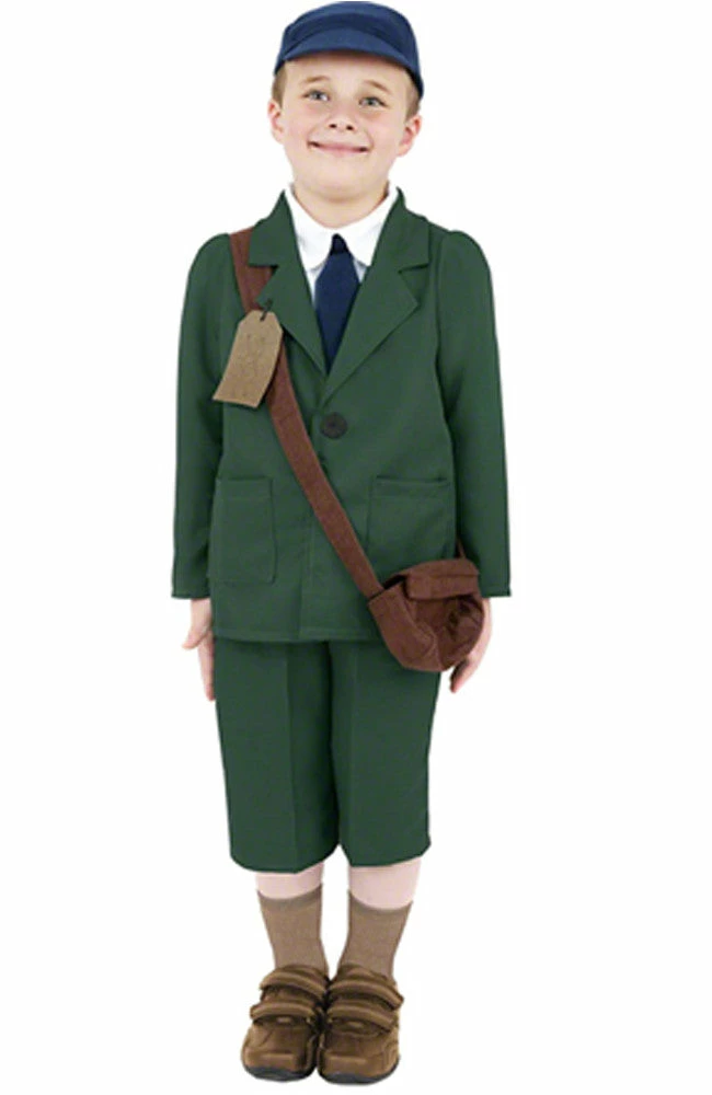 Smiffys Kids Costumes All WW2 Evacuee Boy 1 Smiffys Kids Costumes All WW2 Evacuee Boy