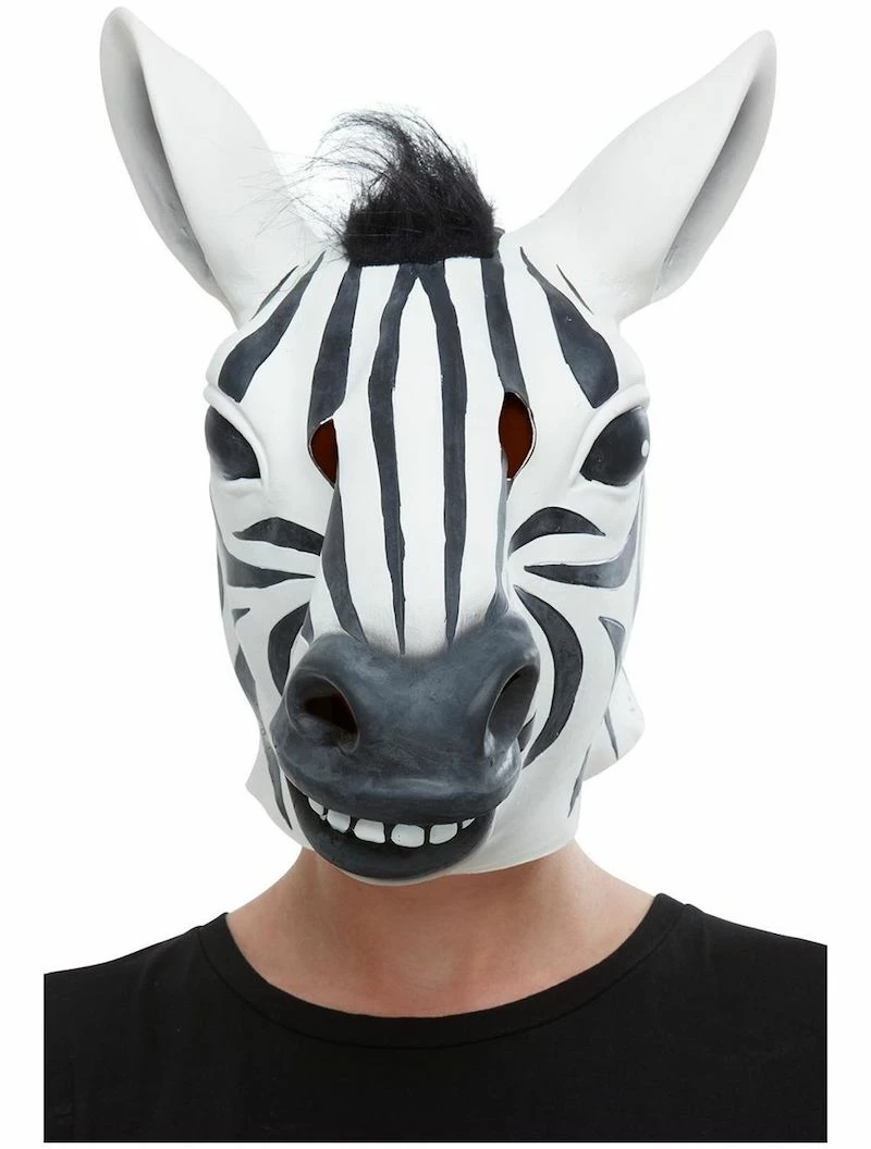 Smiffys Zebra Latex Mask 1 Smiffys Zebra Latex Mask